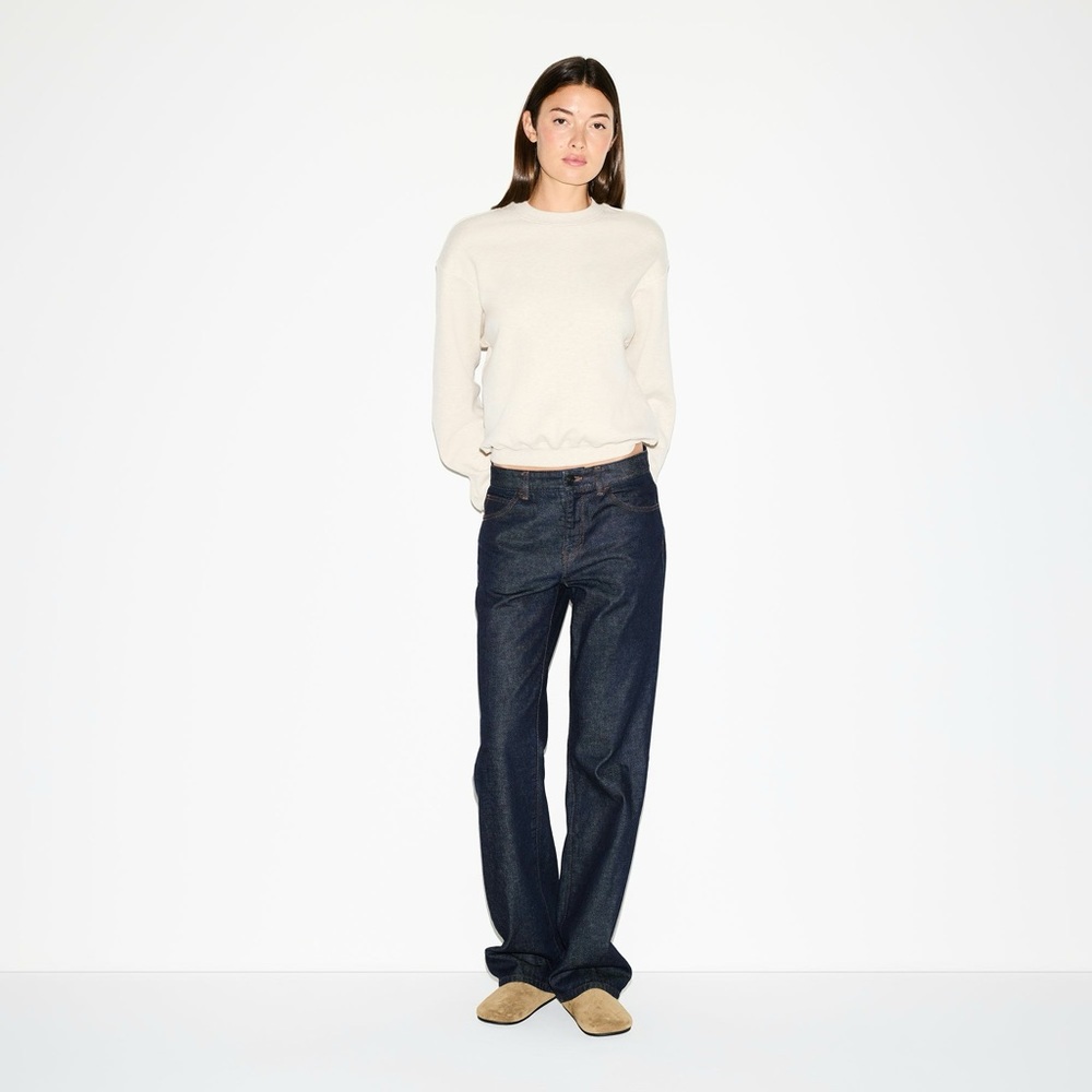 SKIMS Cream Classic Crewneck Sweatshirt